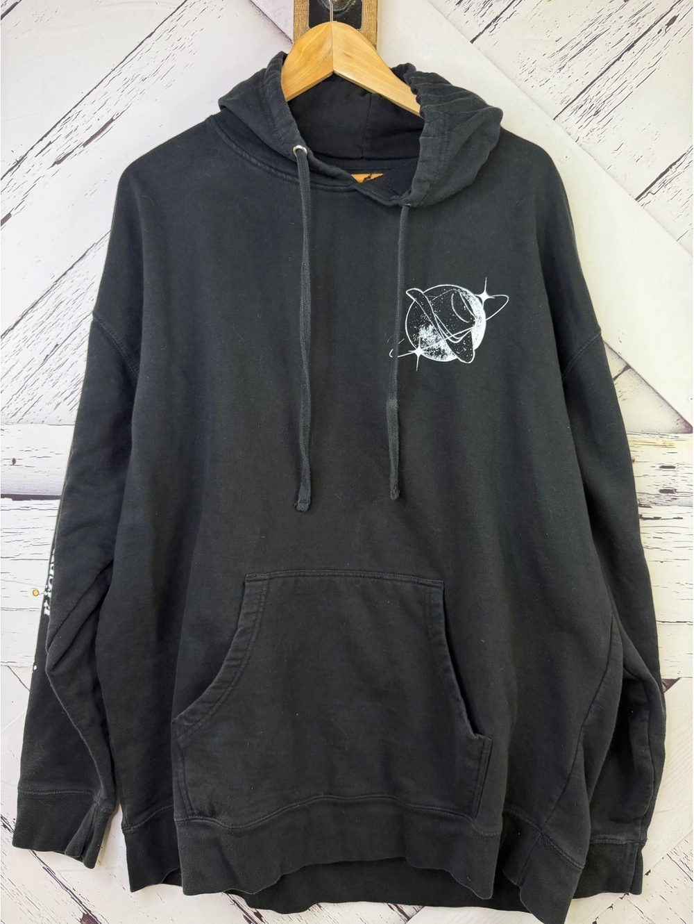 Kacey Musgraves "Space Cowboy" Black Graphic Band Hoodie Adult 3X Streetwear